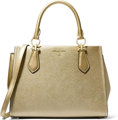 Michael Kors Marilyn Medium Satchel, Vanilla/Luggage in Saudi Arabia