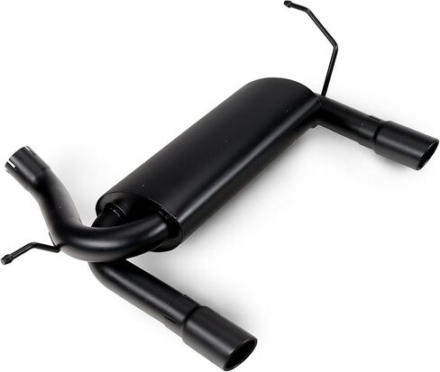 Red Rock Dual Outlet Axle Back Exhaust with Black Tips Fits Jeep Wrangler JK 2007-2018 in Saudi Arabia