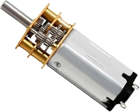 GLINTDEER N30 DC Micro Metal Gear Motor, Silver, 12mm Diameter, 40.8mm Length, 3V-12V, Multiple Speed Options 15-1000RPM, for DIY Projects, Robotics (150 3V) in Saudi Arabia