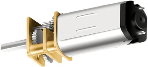 GLINTDEER N30 DC Micro Metal Gear Motor, Silver, 12mm Diameter, 40.8mm Length, 3V-12V, Multiple Speed Options 15-1000RPM, for DIY Projects, Robotics (150 3V) in Saudi Arabia