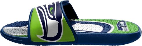 FOCO Washington Commanders NFL Mens Colorblock Big Logo Gel Slides - S in Saudi Arabia