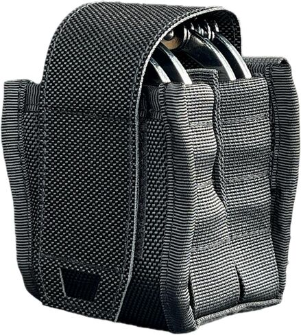 Heavy Duty Molle Handcuff Pouch — Perfect Handcuff Case for Duty Belt or Molle Handcuff Pouch for Vest — Compatible with ASP Handcuffs/Hinged Handcuffs/Chain Handcuffs/Folding Rigid Handcuffs in Kuwait