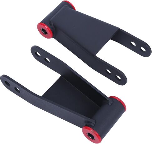 ECOTRIC 2"-3" Lowering Drop Shackles Rear Compatible With 2004-2014 Ford F150 F-150 Rear leveling shackles Adjustable 2" to 3" Leveling kit 2wd Black in Saudi Arabia