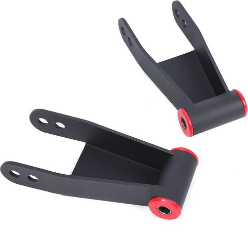 ECOTRIC 2"-3" Lowering Drop Shackles Rear Compatible With 2004-2014 Ford F150 F-150 Rear leveling shackles Adjustable 2" to 3" Leveling kit 2wd Black in Saudi Arabia