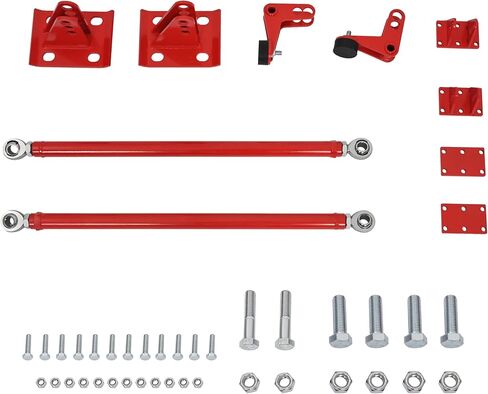 شريط ربطة عنق الجر متوافق مع 1988-2018 Chevy Silverado GMC Sierra 2WD 4WD المحور المقلوب الشاحنة الخلفية القضبان (الأحمر) in Kuwait