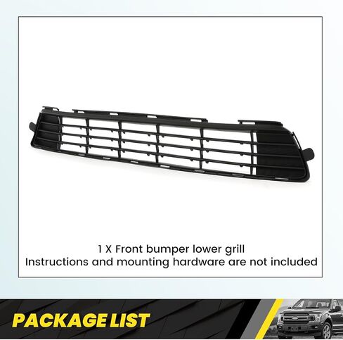 Kuafu Front Lower Grill متوافق مع 2011 2012 2013 Toyota Corolla to1036125 5311202280 Pumper Hood Grille Black in Kuwait