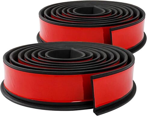 XmuxHai 2.17In(5.5CM)*11.5FT*2PCS Car Wheel Eyebrow Arch Trim Lips Strip Fender Flare Protector Universal Rubber Wheel Eyebrow Protector for Car and Truck Fender Flare Edge Trim (5.5CM) in Kuwait