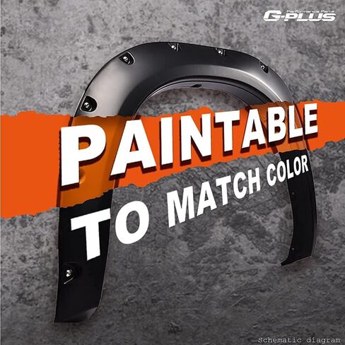 G-plus Fender Flares ، متوافقة مع 07-13 Chevy Silverado 1500/07-14 2500HD 3500HD ، 78.0 " in Kuwait