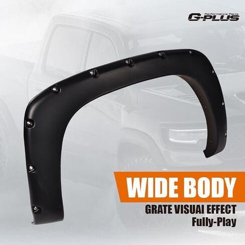G-plus Fender Flares ، متوافقة مع 07-13 Chevy Silverado 1500/07-14 2500HD 3500HD ، 78.0 " in Kuwait