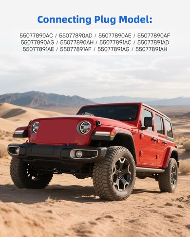 موصل Lights Tail Lights Fit for Jeep Wrangler 2007 2008 2008 2010 2011 2012 2014 2015 2015 2017 2017 ， for 55077890ac 55077890Ad pigtain plug tirnness tharness in Kuwait