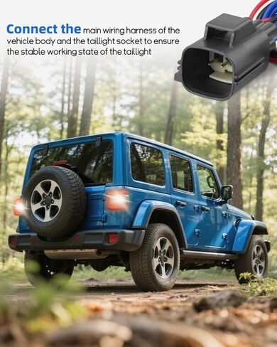 موصل Lights Tail Lights Fit for Jeep Wrangler 2007 2008 2008 2010 2011 2012 2014 2015 2015 2017 2017 ， for 55077890ac 55077890Ad pigtain plug tirnness tharness in Kuwait
