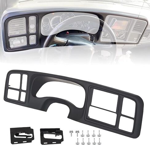 Hecasa Double Din Truck Dash Kit متوافق مع استبدال راديو سييرا سييرا سييرا سييرا سييرا من 1999-2002 عام 1999-2002 in Saudi Arabia