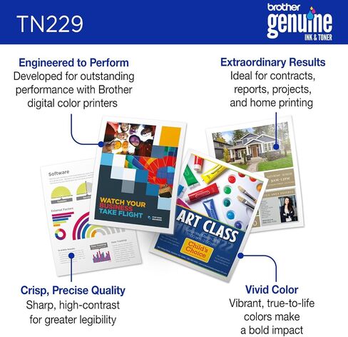 Brother Genuine TN229XLY Yellow High Yield Printer Toner Cartridge - Print up to 2,300 Pages(1) in Saudi Arabia