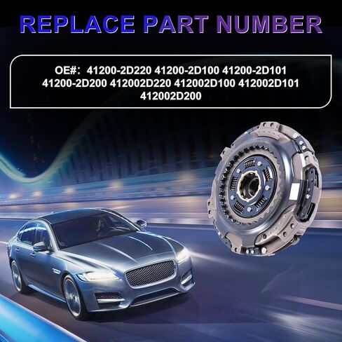 41200-2D220 Clutch Pressure Plate Fits for Hyundai Elantra Kona Sonata Veloster Kia Forte Soul 2017 2018 2019 2020 1.6/2.0L Replace OE 41200-2D220 41200-2D100 41200-2D101 41200-2D200 in Kuwait