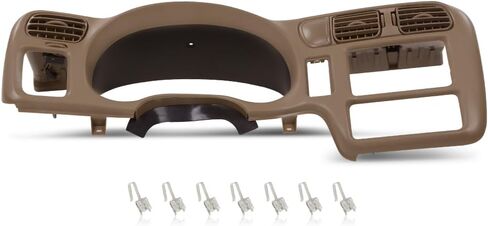 PIT66 Dash Board Bezel Replace Compatible with BLAZER JIMMY SONOMA S10 BRAVADA 1998-2004 Dark Gray（Only Fit for vehicle with Single Din Radio） in Kuwait