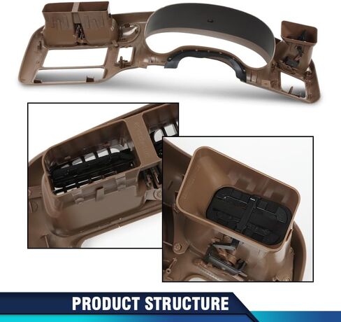 PIT66 Dash Board Bezel Replace Compatible with BLAZER JIMMY SONOMA S10 BRAVADA 1998-2004 Dark Gray（Only Fit for vehicle with Single Din Radio） in Kuwait