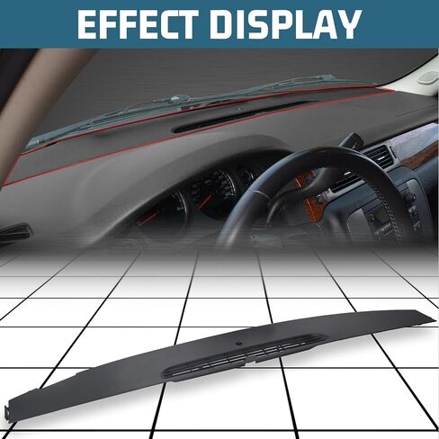 KUAFU Upper Dashboard Panel Compatible with 2007-2013 Chevy Silverado Suburban Tahoe/GMC Sierra Yukon Avalanche/Cadillac Escalade Replacement for 23224733 in Saudi Arabia