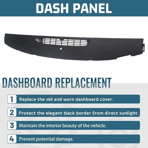 KUAFU Upper Dashboard Panel Compatible with 2007-2013 Chevy Silverado Suburban Tahoe/GMC Sierra Yukon Avalanche/Cadillac Escalade Replacement for 23224733 in Saudi Arabia