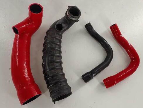 مشابك خرطوم معززة من السيليكون متوافقة مع مدخل Mini Cooper S 1.6 R56 Turbo (برتقالي) in Kuwait