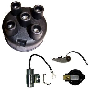 RAParts Distributor Cap Points Rotor & Condenser Fits Farmall Fits IH A B BN C H M Super A H M