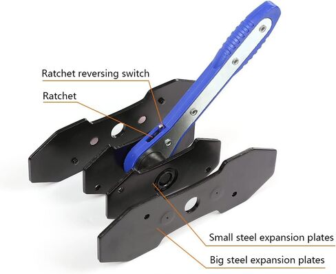 Cheda Ratcheting Brake Piston Spreader Cliper Padinstall Tool Press Ratchet متوافق مع معظم الشاحنات الكبيرة والمركبات التجارية مع أربع الفرجار المكبس (الأزرق) in Kuwait