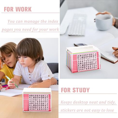 3 x 5 Inch Acrylic Index Card Holder Clear Flash Card Holder Recipe Card Box 150 Pcs Ruled Lined Index Cards 30 Pcs Kraft Dividers A to Z Stickers For Holds 400 A-Z Tabs Note Cards Business Cards in Saudi Arabia