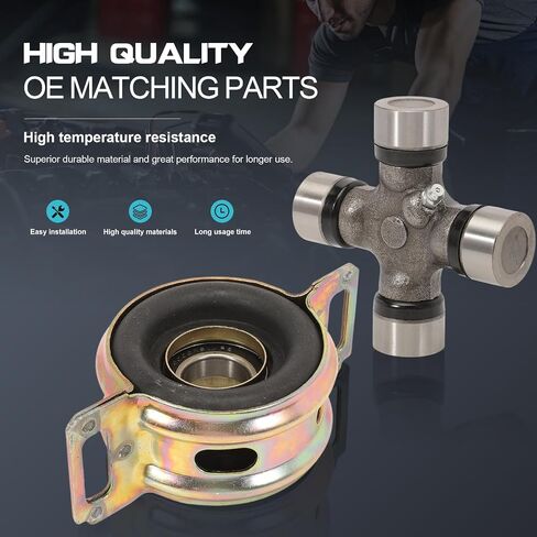Drive Shaft Center Support Bearing Assembly 372300K040 U-Joints Kit 5-213X for Tacoma 2005-2015, T-100 1993-1998, Tundra 2000-2019 2WD 4WD, 3723034040, 3723035120, 37230-35130 in Saudi Arabia