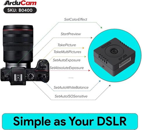 Arducam Mega for Arduino Camera Module, 5MP Autofocus SPI Camera, Compatible with Any MCU Camera, Arduino UNO Mega2560 Board, Raspberry Pi in Kuwait