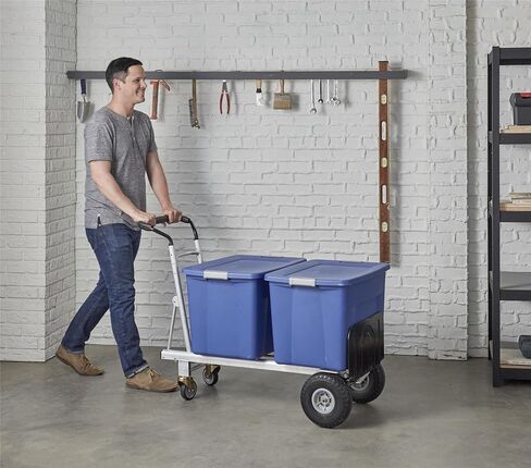 COSCO 3-in-1 Assist Series Aluminum Hand Truck/Cart with Flat Free Wheels, 800 lb/1000 lb Capacity, Silver in Saudi Arabia