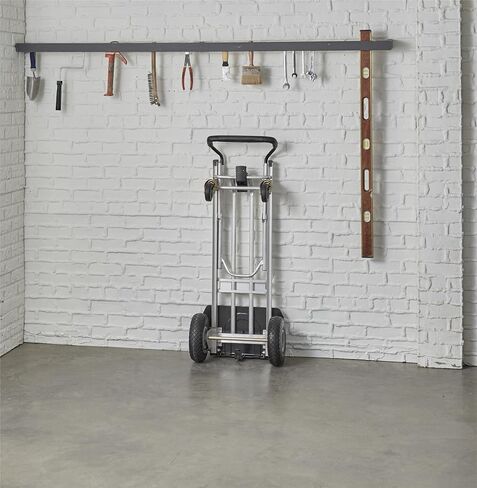 COSCO 3-in-1 Assist Series Aluminum Hand Truck/Cart with Flat Free Wheels, 800 lb/1000 lb Capacity, Silver in Saudi Arabia