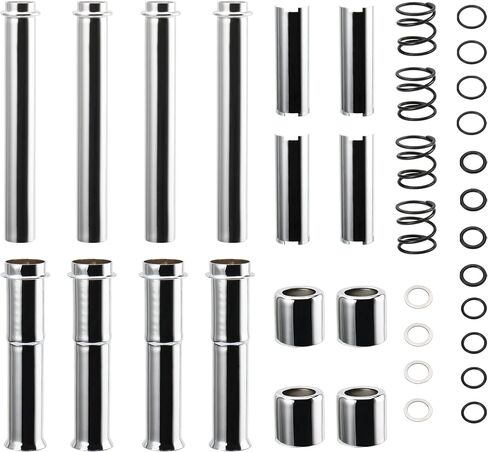 Adjustable Pushrods Covers Kit for 1999-2017 Harley Twin Cam Softail Dyna Touring Model (Excludes 2017 Touring)，Chrome in Saudi Arabia