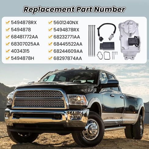 5494878RX 5601240NX 6.7L لـ Cummins Turbocharger Turbo Actuator متوافق مع Dodge 2013-2018 RAM 2500 3500 4500 5500 Diesel Holset HE300VG 68481772A W/Calibrate Kit Turbine Module المعايرة in Saudi Arabia