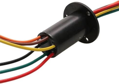 1PCS Dia 31mm 4/5/6CH 30A Large Current Wind Power Slipring Image Signal Transmission Rotary Joint Electric Conductive Slip Ring(Dia 31mm 5CH 30A) in Kuwait