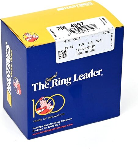 Hastings 2M4897 Ring Set -Fits 5.7L LS1 1997-2004 Standard 3.898" Bore Plasma Moly in Kuwait