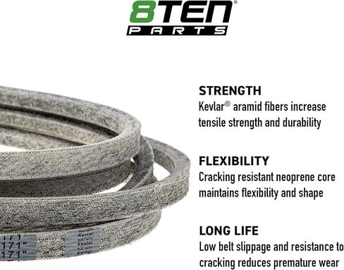 حزام kevlar 8 من Kubota RCK60P-400Z Z422KWT Z452KWTI Z421KWT 60 بوصة سطح السفينة K5653-36740 171 X 5/8 in Kuwait