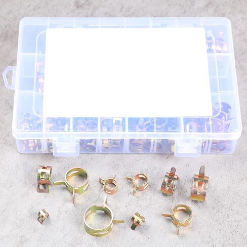 100pcs 6-22mm خرطوم الزنبرك المشابك خط الوقود خط الفراغ السيليكون مشبك أنابيب انخفاض ضغط الهواء مشبك الهواء والتغليف استبدال السيارات مجموعة التشويش in Saudi Arabia