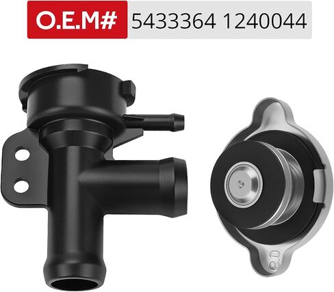 JAVIK Remote Coolant Filler & Radiator Fit for Polaris Sportsman Magnum ATP Xpedition Worker ATV PRO 400 425 500 Turbo 2000-2014，O.E.M#5433364 1240044 in Kuwait