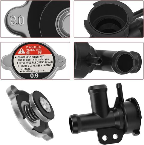 JAVIK Remote Coolant Filler & Radiator Fit for Polaris Sportsman Magnum ATP Xpedition Worker ATV PRO 400 425 500 Turbo 2000-2014，O.E.M#5433364 1240044 in Kuwait