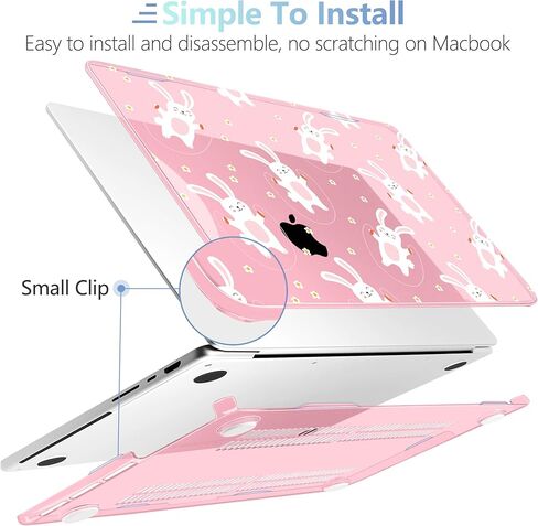 حافظة MEEgoodo لجهاز M3 MacBook Pro مقاس 16 بوصة 2023 2021، غطاء شفاف غير لامع مناسب للطراز A2991 A2780 A2485 M2 M1، غطاء بلاستيكي ناعم للكمبيوتر المحمول مقاس 16.2 بوصة، غطاء صلب لجهاز MacBook Pro M3، أقحوان أبيض in Kuwait