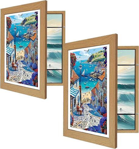 Kids Art Frame, 8.5x11 Kids Artwork Frames Changeable, Front Opening Art Display for Kids Artwork, Kids Art Frames Holds 100 Pcs, for Children Art Projects, 3D Picture, A4 Art-Work, Crafts, Children in Kuwait