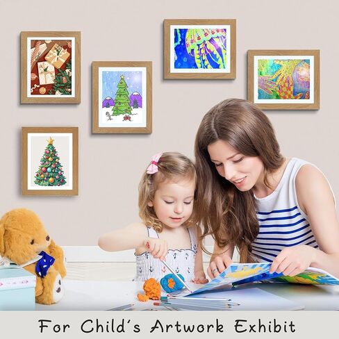 Kids Art Frame, 8.5x11 Kids Artwork Frames Changeable, Front Opening Art Display for Kids Artwork, Kids Art Frames Holds 100 Pcs, for Children Art Projects, 3D Picture, A4 Art-Work, Crafts, Children in Kuwait
