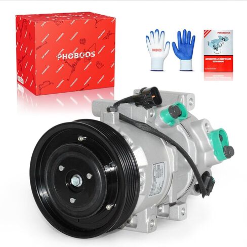 ضاغط Phoboos A/C مع القابض متوافق مع Hyundai Accent 2012-2017 ، Kia Rio 2012-2017 ، L4 1.6L. تبريد سريع ، ضوضاء منخفضة ، تسهيل التثبيت ، المرجع. CO-20765C ، 178324 in Saudi Arabia