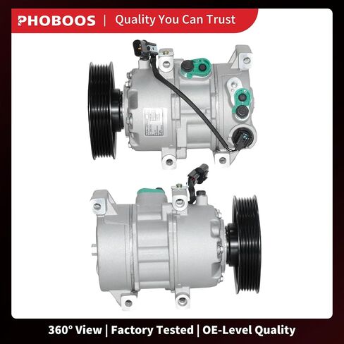 ضاغط Phoboos A/C مع القابض متوافق مع Hyundai Accent 2012-2017 ، Kia Rio 2012-2017 ، L4 1.6L. تبريد سريع ، ضوضاء منخفضة ، تسهيل التثبيت ، المرجع. CO-20765C ، 178324 in Saudi Arabia