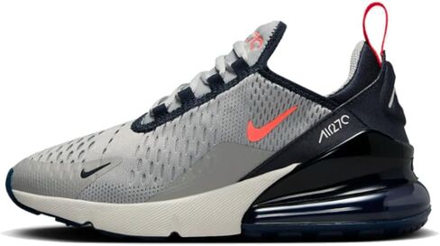 حذاء Nike Air Max 270 للأطفال الكبار (943345-116، أبيض/سبج داكن/فوشيا دريم) مقاس 6.5 in Saudi Arabia