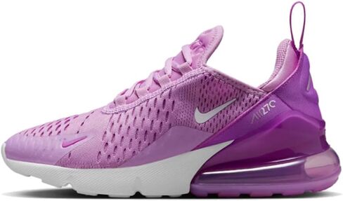 حذاء Nike Air Max 270 للأطفال الكبار (943345-116، أبيض/سبج داكن/فوشيا دريم) مقاس 6.5 in Saudi Arabia