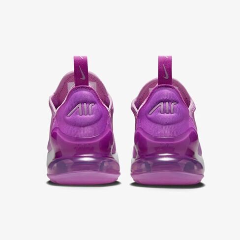 حذاء Nike Air Max 270 للأطفال الكبار (943345-116، أبيض/سبج داكن/فوشيا دريم) مقاس 6.5 in Saudi Arabia