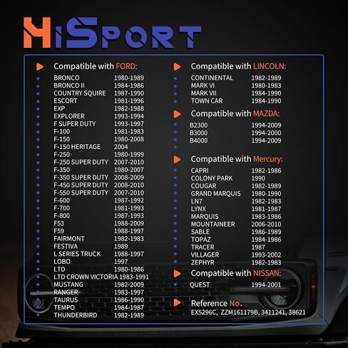 Hisport A/C Oruction Tube - متوافق مع Ford Mazda Mercury يحل محل EX5296C ZZM161179B 3411241 38621 in Kuwait