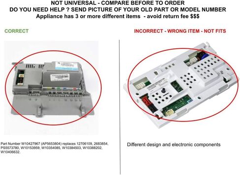 حلول Glob Pro W10427967 CKD5173 لوحة التحكم الإلكترونية in Kuwait