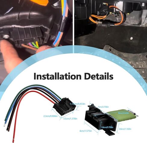 HVAC Blower Motor Resistor Kit متوافقة مع RAM Promaster City 2015 2015 2017 2018 2019 يحل محل 68100532AA RU982 984-493 in Saudi Arabia