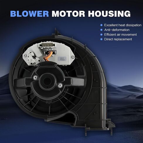 استبدال مجموعة محرك HVAC Heater Plower لمركبات BMW - X5 2007-2014 ، X6 2008-2014 ، فائدة رياضية ، مع المقاوم - الجانب الأمامي ، استبدل# 64116971108 ، 64119229658 in Saudi Arabia
